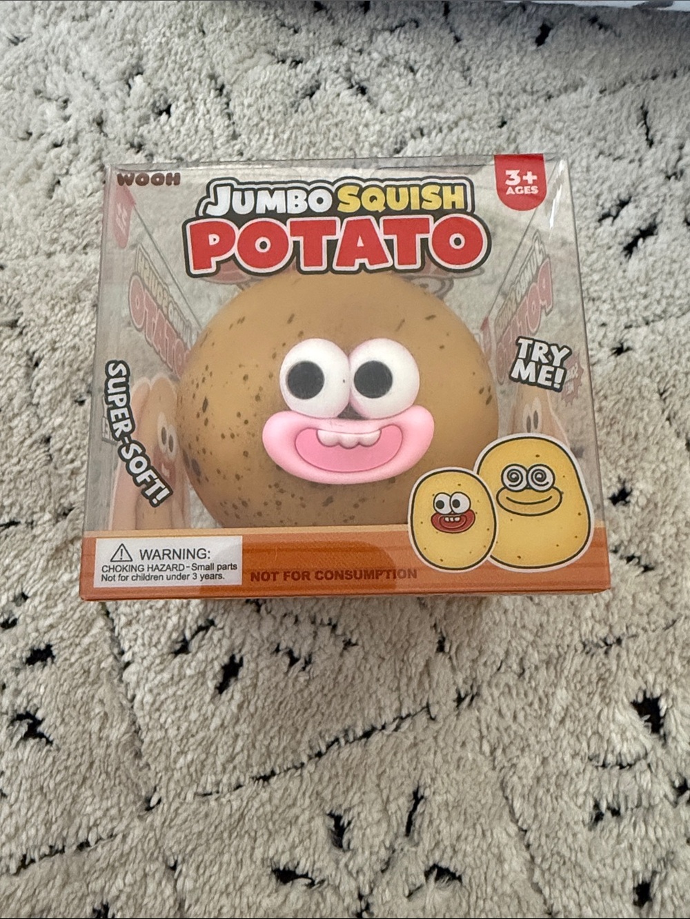 Jumbo squishy potato face